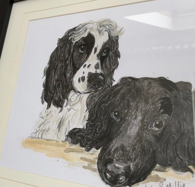 Hand Drawn Pet Portrait (Original Artwork)