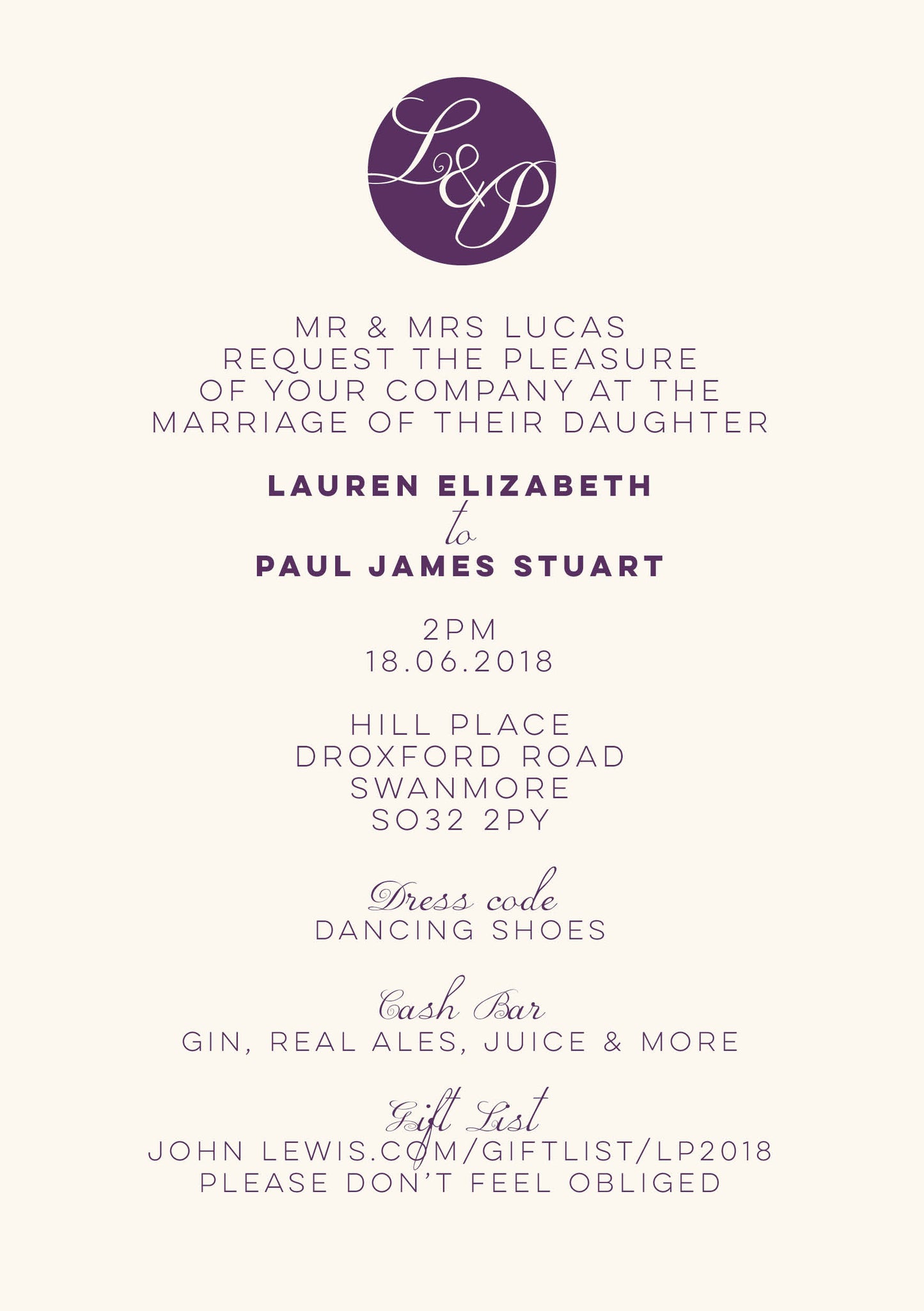 Abstract Floral Customised Wedding Stationery Package