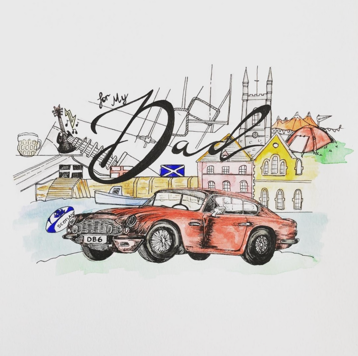 Custom Story for Dad Original Artwork