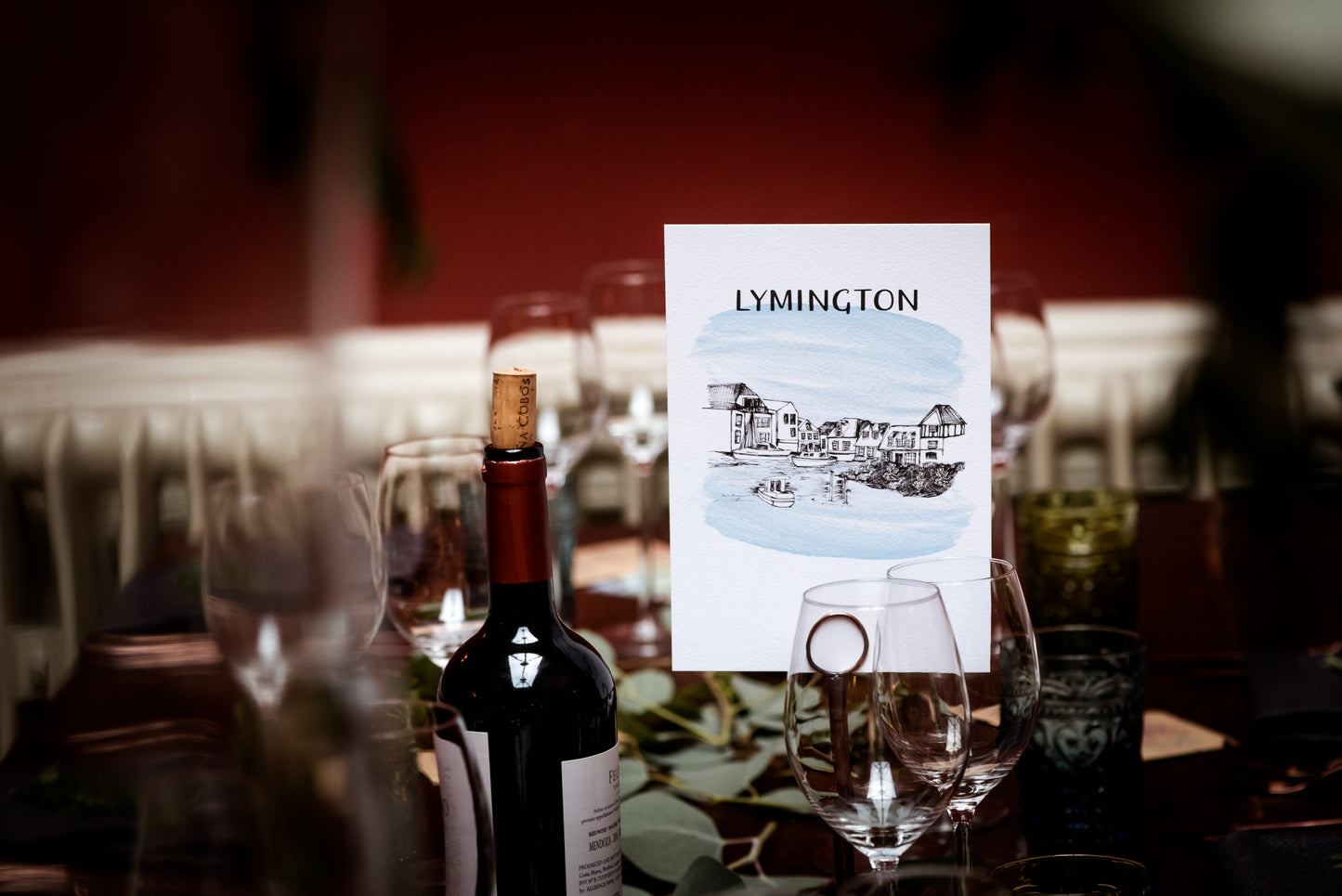 Illustrated Table Names or Numbers, Bespoke On the Day Wedding Stationery or Decor