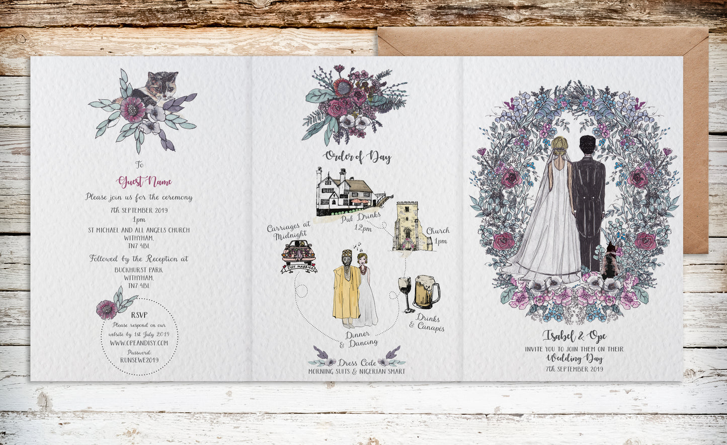 Signature Design, Bespoke Wedding Stationery Package