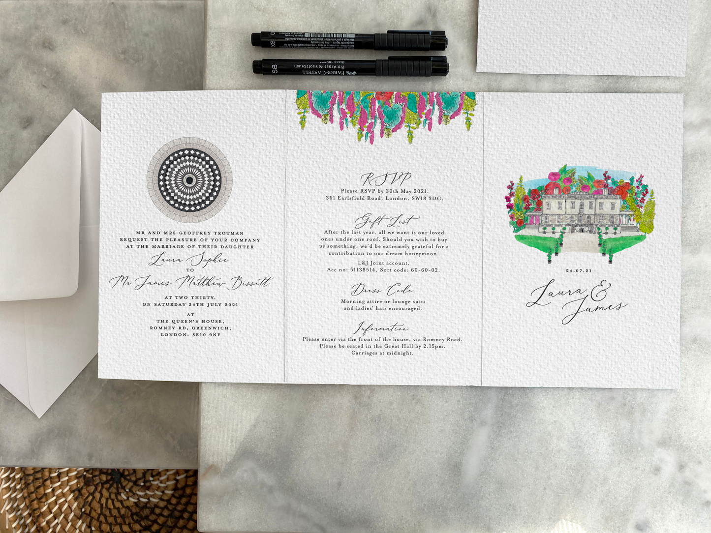 Classic Design, Bespoke Wedding Stationery Package