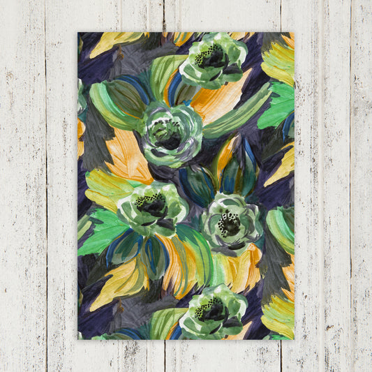 Green Vintage Floral Customised Wedding Stationery Package