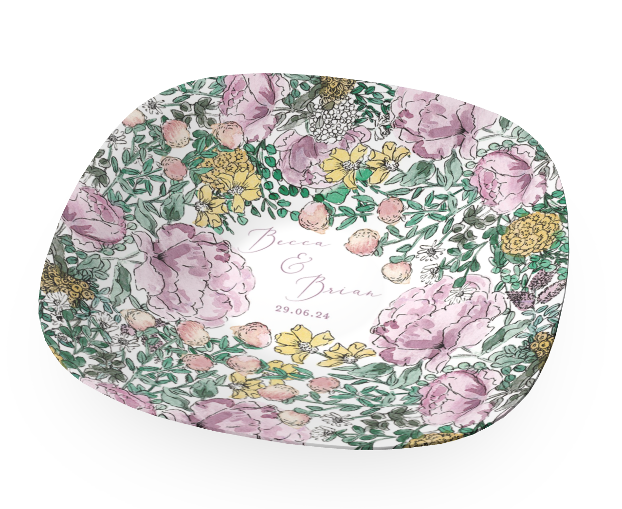 Personalised Large Square Dish