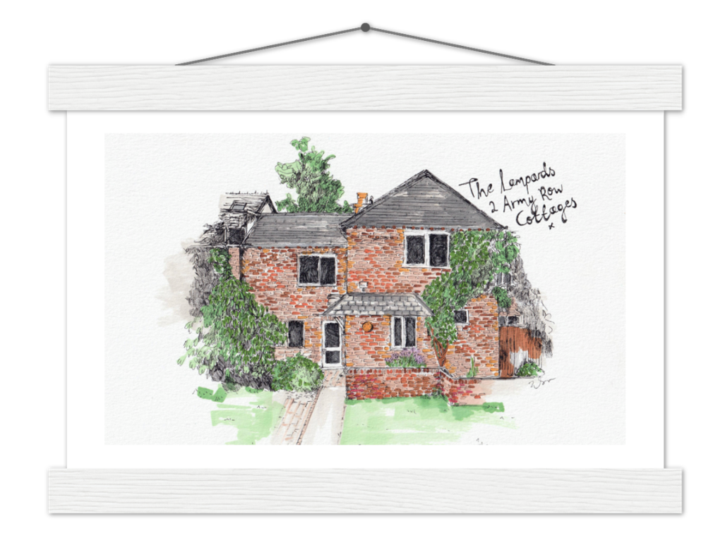 Custom House Illustration (New Home Gift)