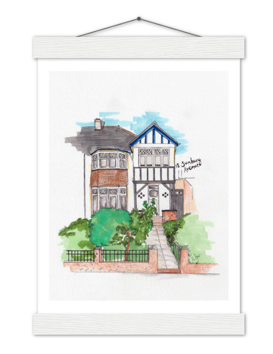 Custom House Illustration (New Home Gift)