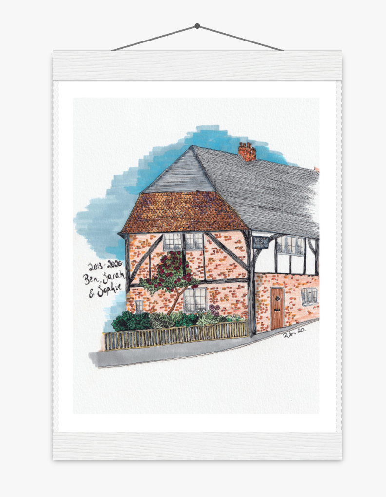 Custom House Illustration (New Home Gift)