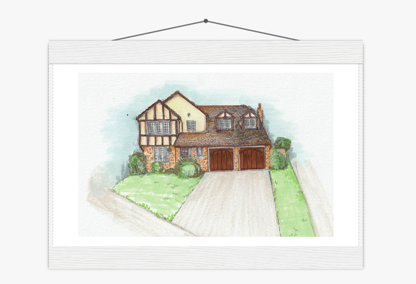 Custom House Illustration (New Home Gift)