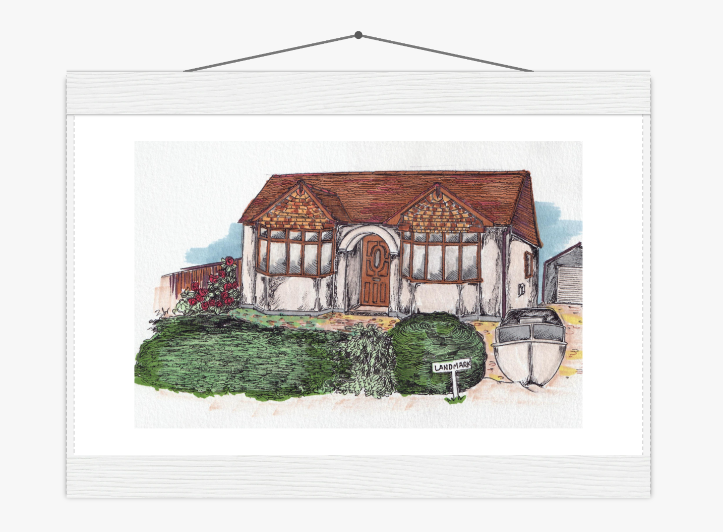 Custom House Illustration (New Home Gift)