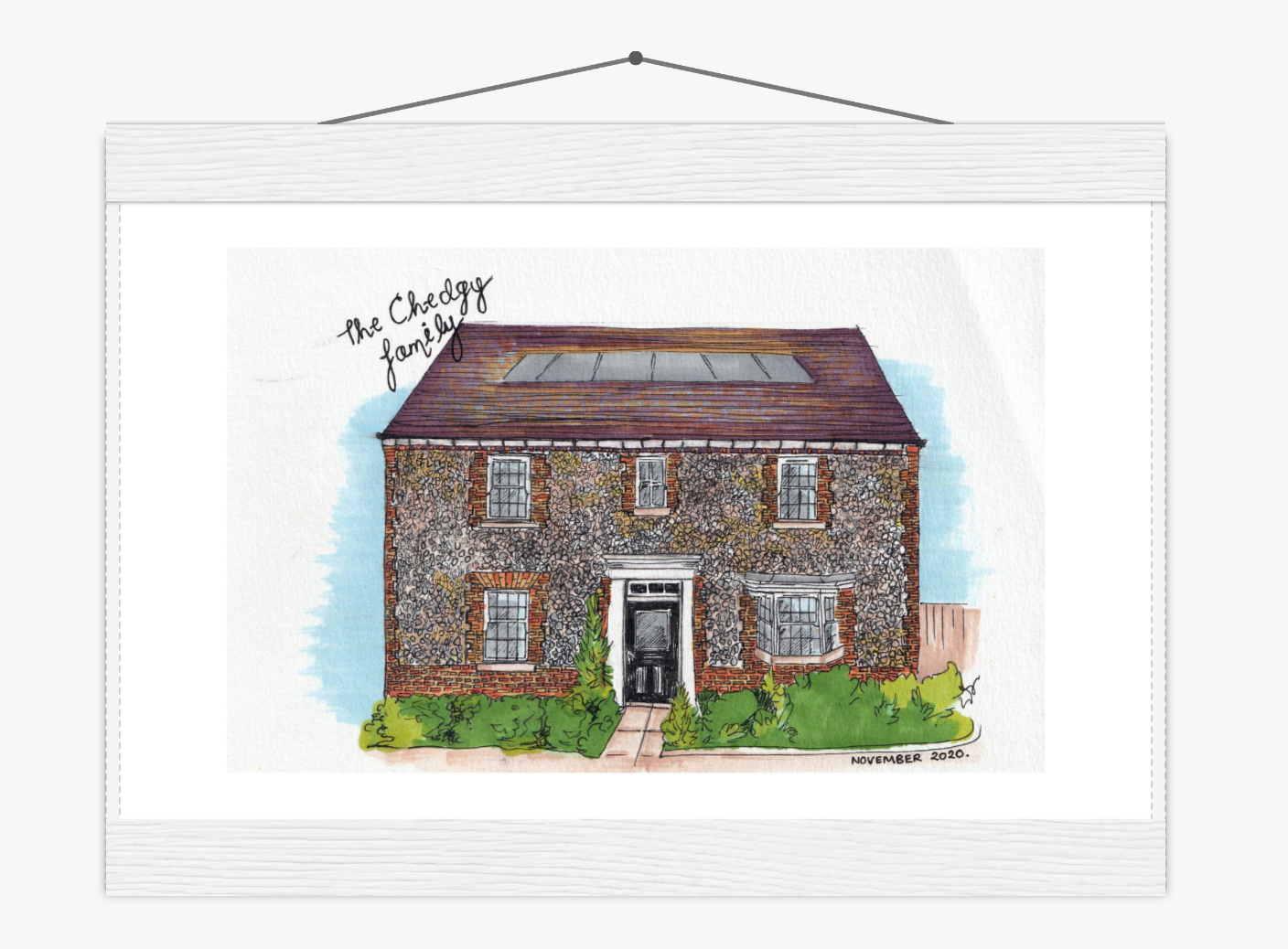 Custom House Illustration (New Home Gift)