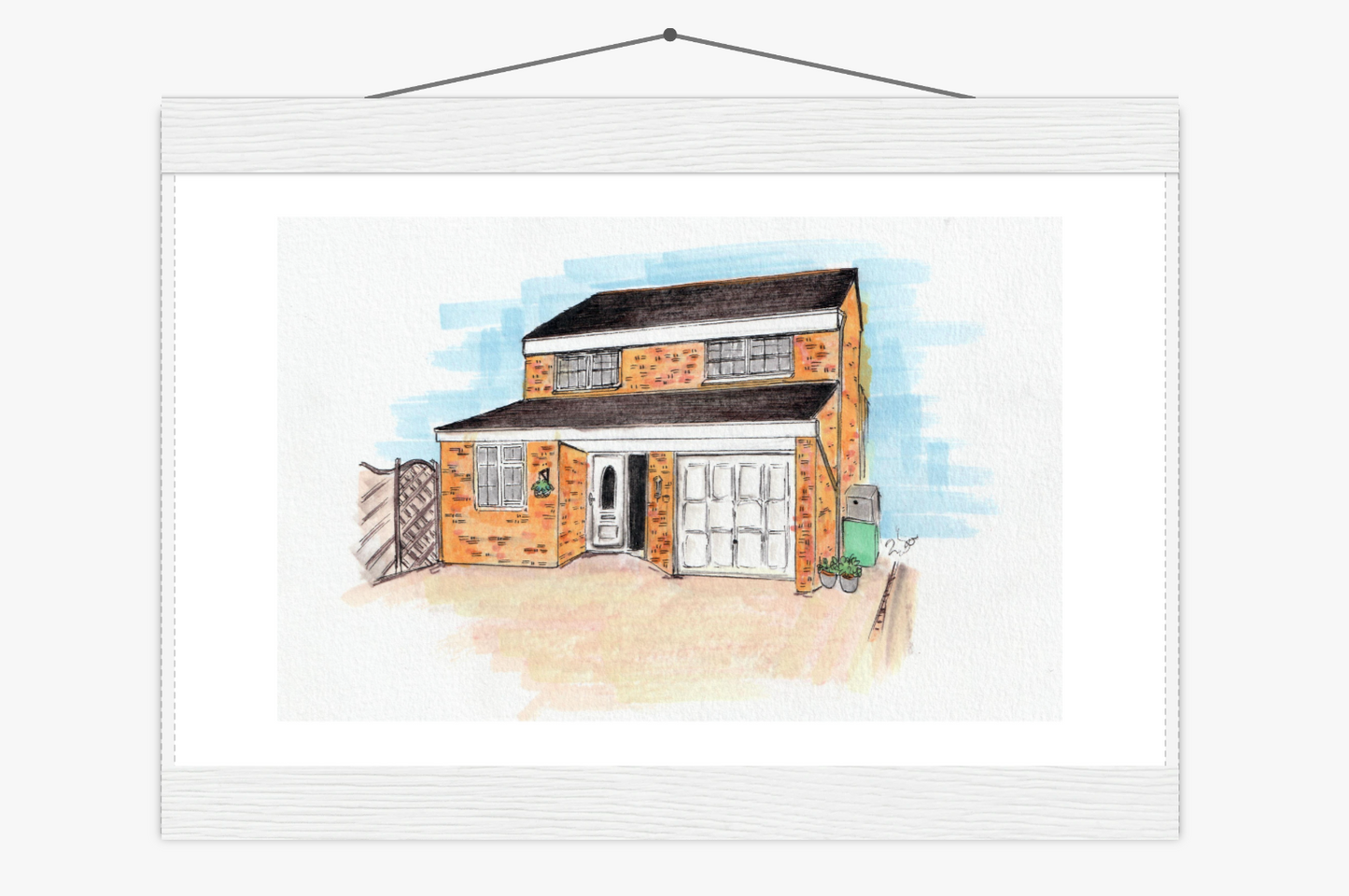 Custom House Illustration (New Home Gift)