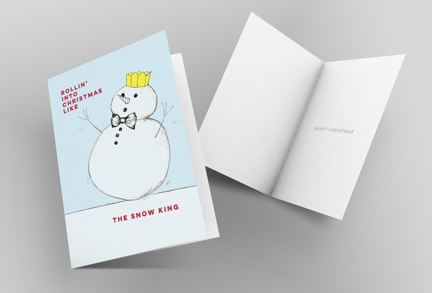 Snow King Luxury Christmas Cards (Pack of 10 with envelopes)